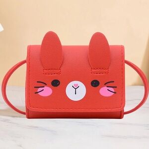 Cute Red Bunny Crossbody Wallet